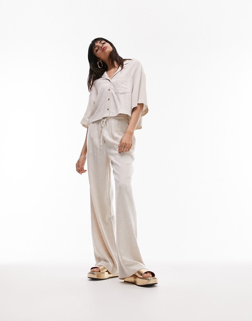 Woman wearing linen co-ord | ASOS Style Feed