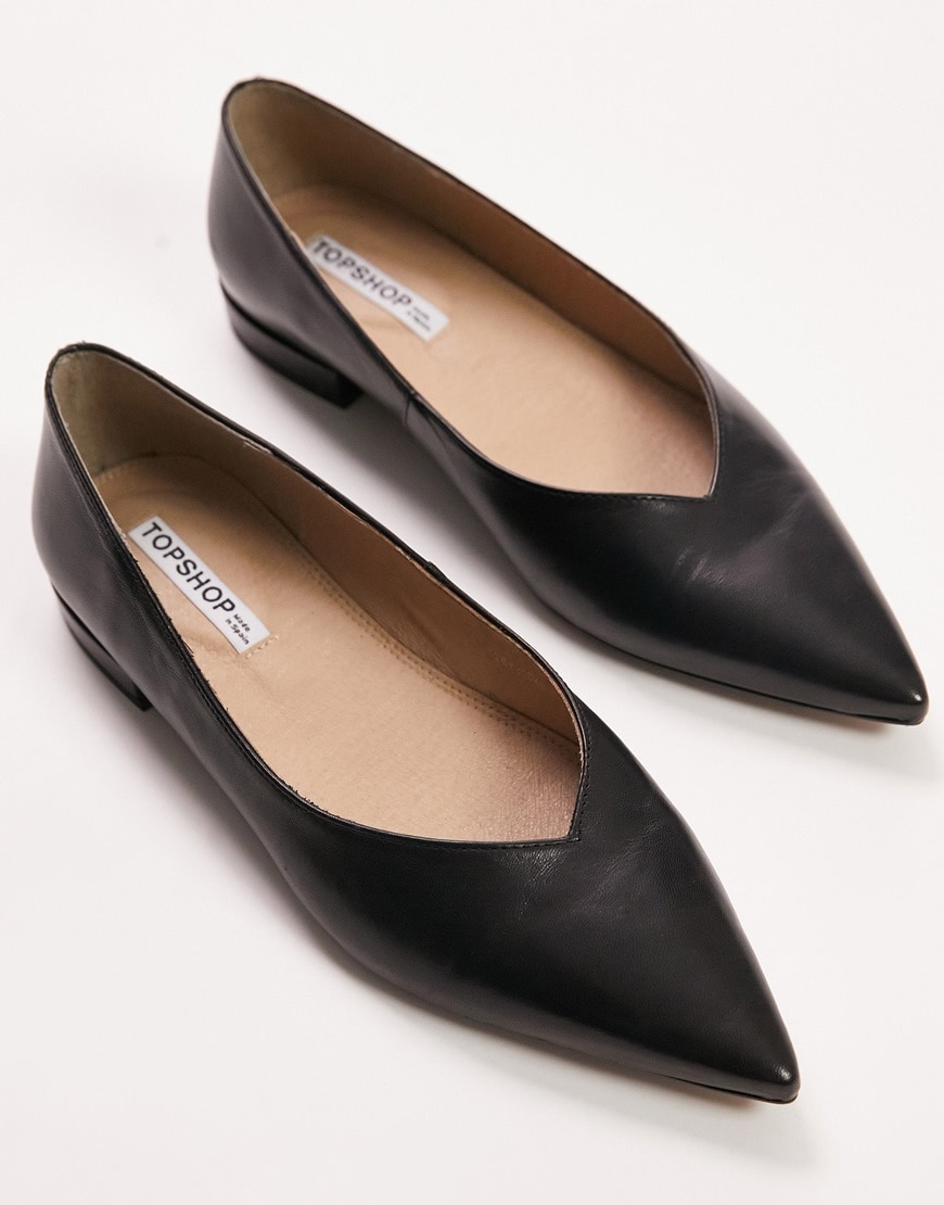Leather pointed toe shoes | ASOS Style Feed