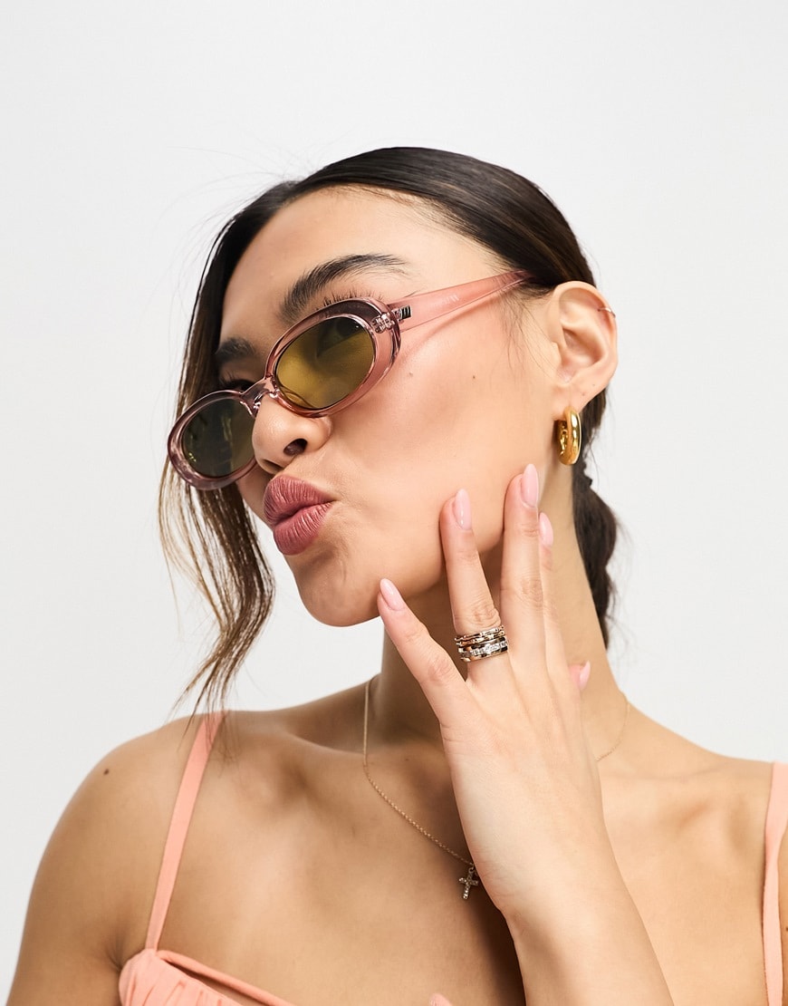 Green and pink sunglasses