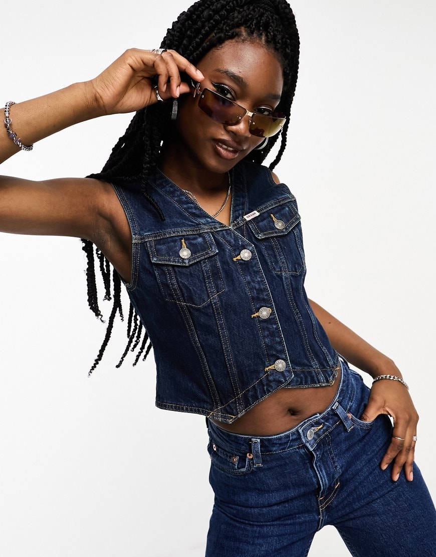 Denim waistcoat