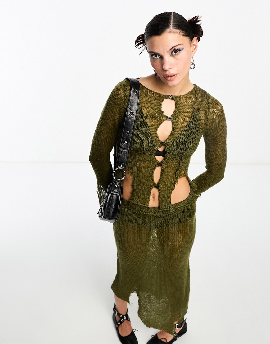 Khaki skirt