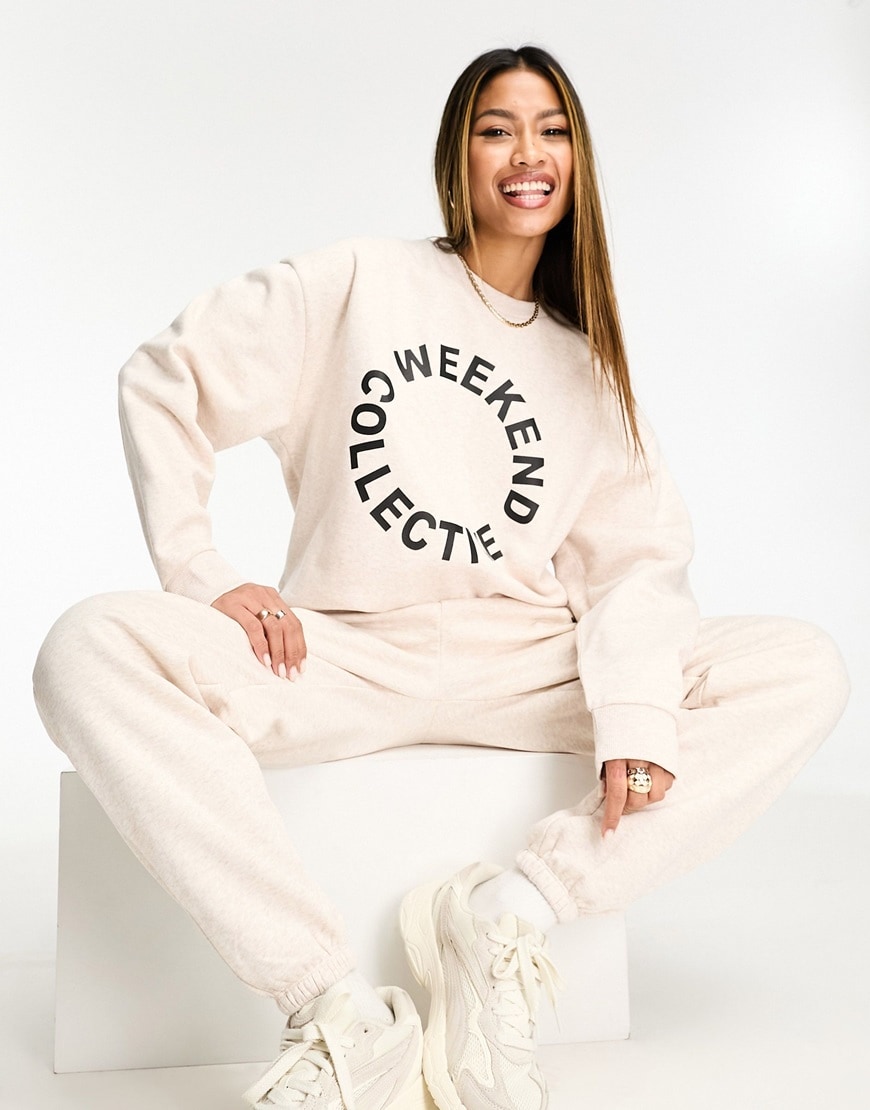 ASOS Weekend Collective set with black logo