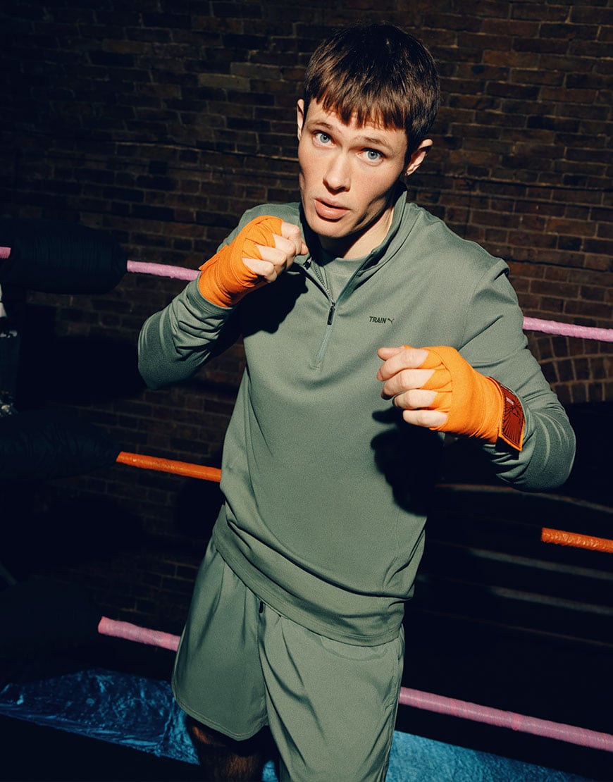 model wearing puma training top