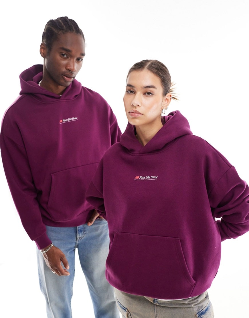 Two models wearing dark purple hoodies against a white background | ASOS Style Feed
