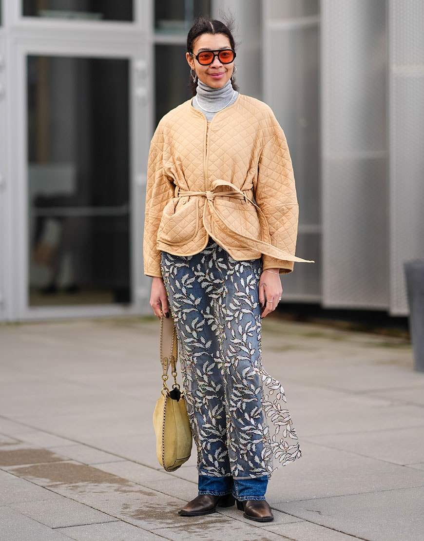 Woman wearing sheer skirt | ASOS Style Feed