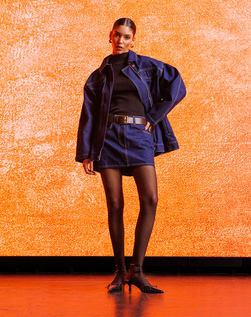 Indigo double denim co-ord | ASOS Style Feed