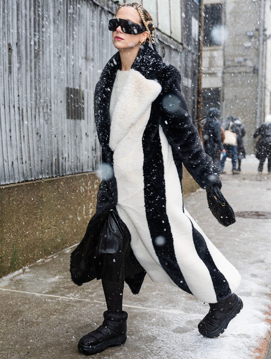 Guest at New York Fashion Week