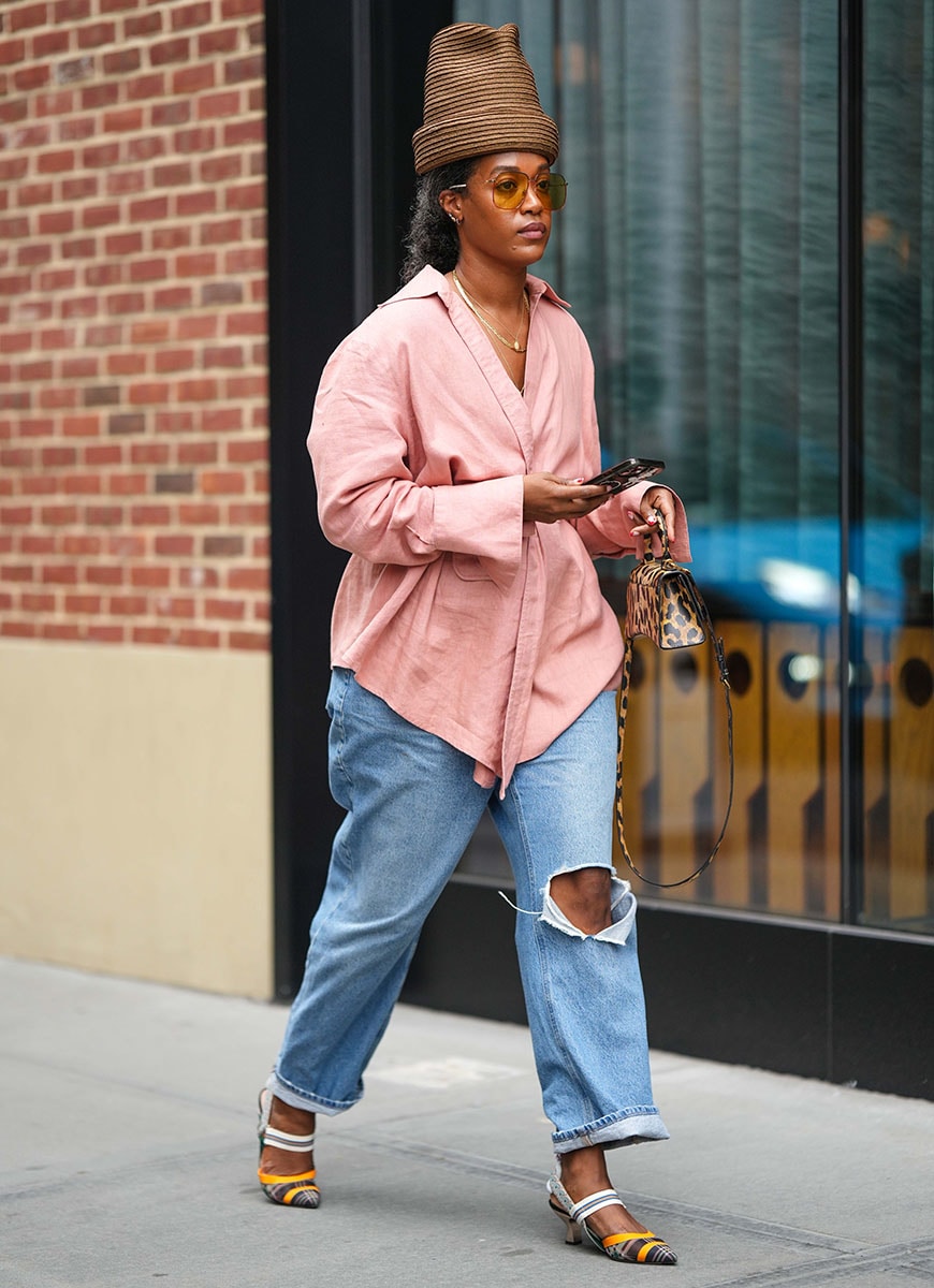 Guest at New York Fashion Week