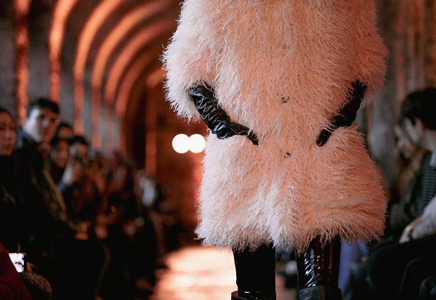 Fluffy coat going down the runway | ASOS Style Feed