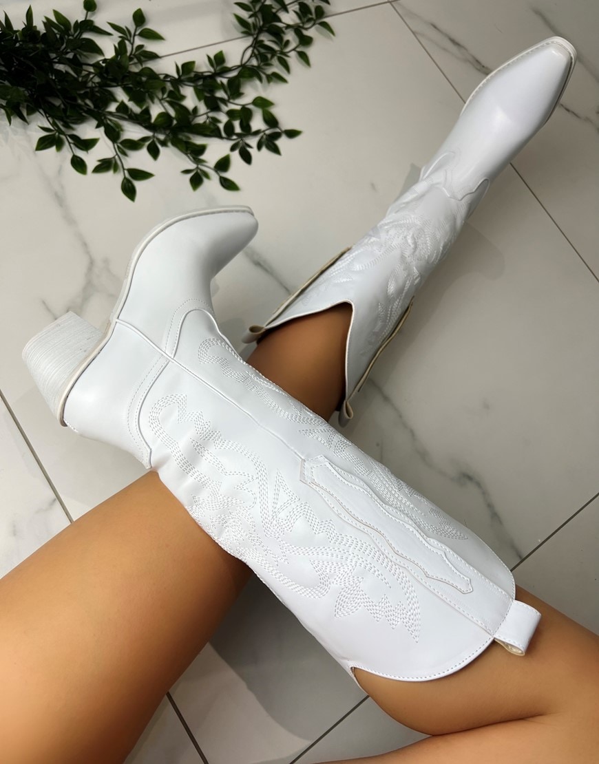 White Cowboy boots