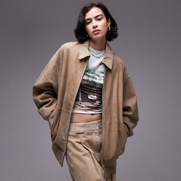 Woman wearing Topshop jacket | ASOS Style Feed