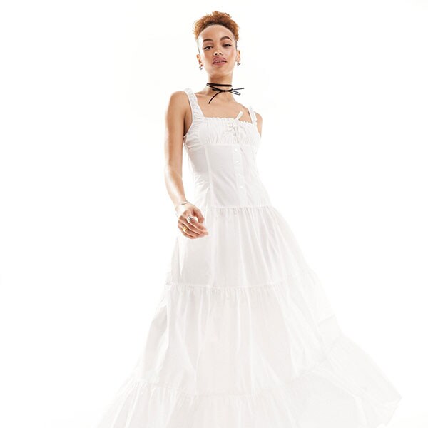 Woman wearing white dress | ASOS Style Feed