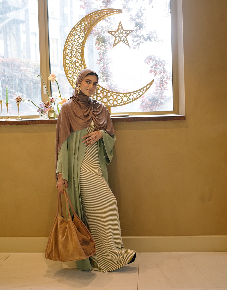 Content creator Noor at an Eid dinner party | ASOS Style Feed