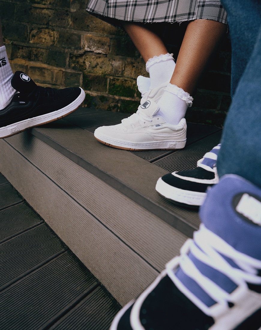 Vans Speed in black, white and blue | ASOS Style Feed