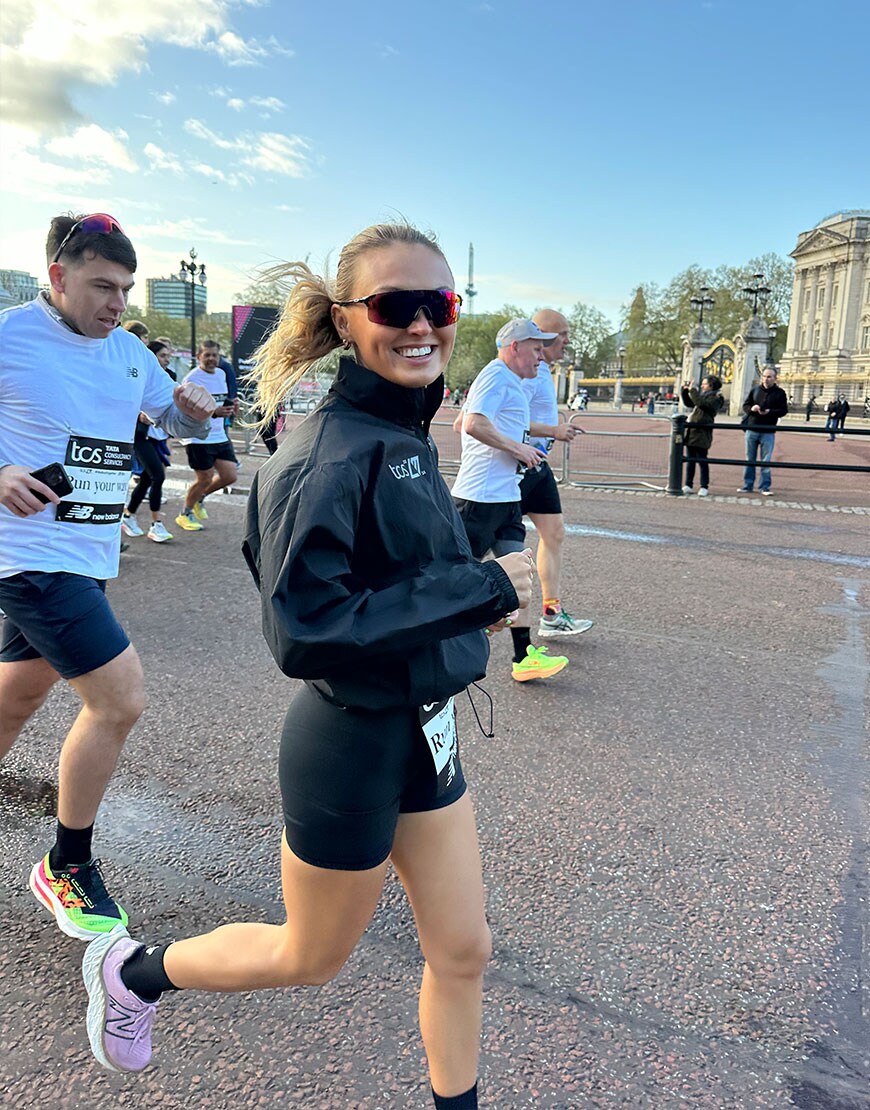 Misha Grimes running the London Marathon | ASOS Style Feed