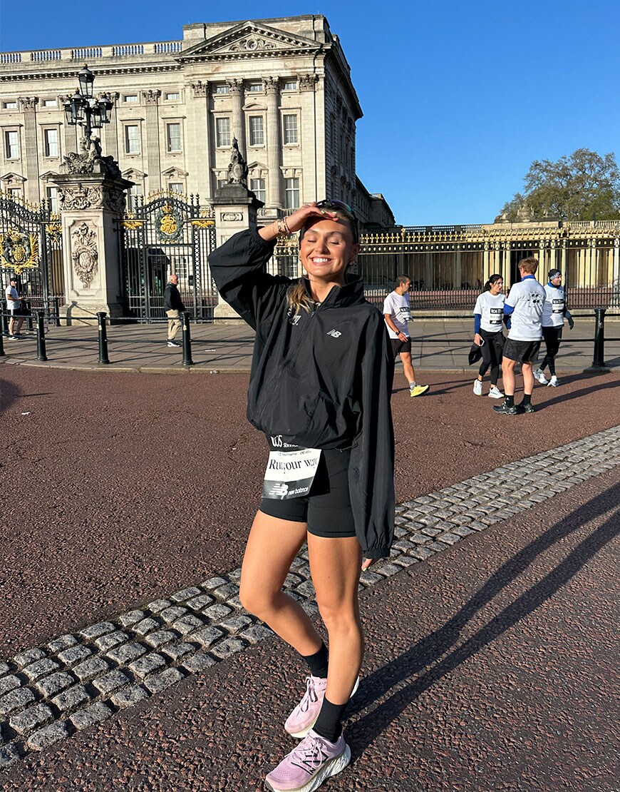 Misha Grimes running the London Marathon | ASOS Style Feed