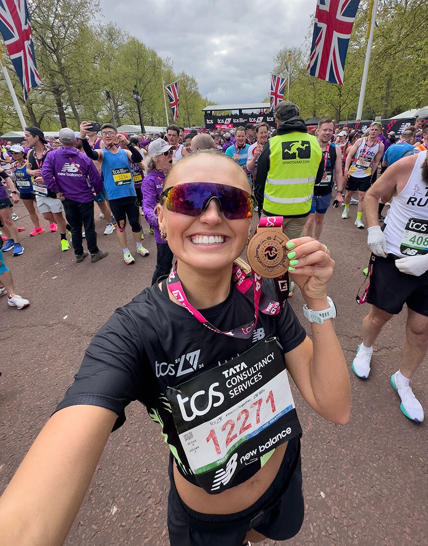 Misha Grimes running the London Marathon | ASOS Style Feed