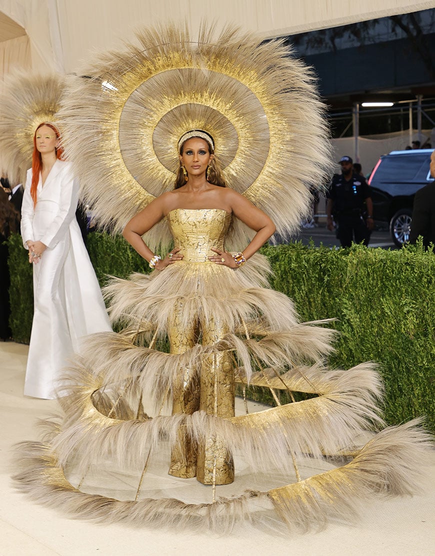 Harris Reed with Iman at the 2021 Met Gala | ASOS Style Feed