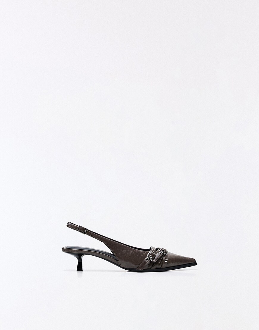 bershka kitten heel slingbacks ASOS Style Feed