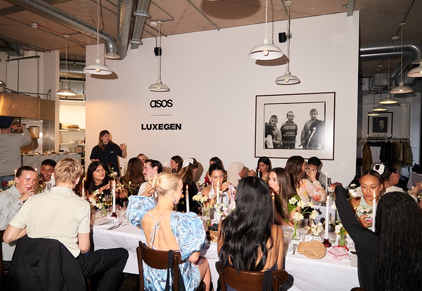 Luxegen having dinner at their launch party with lots of guests