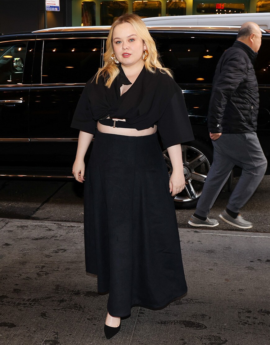 Nicola Coughlan wearing a black co ord | ASOS Style Feed
