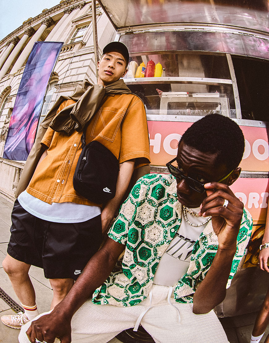 Models wearing festival outfits while next to a food truck | ASOS Style Feed