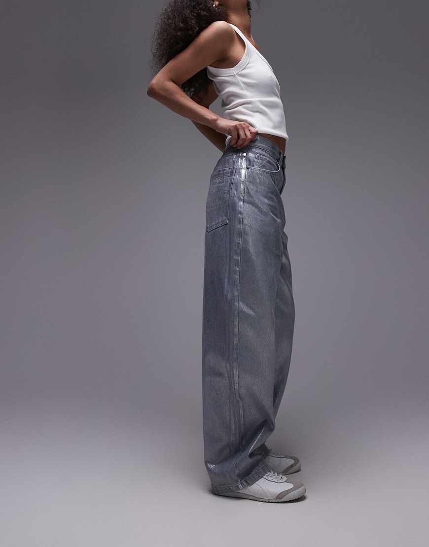 metallic Topshop jeans| ASOS Style Feed