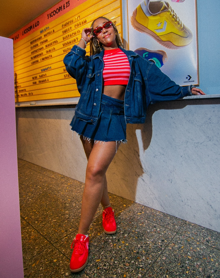 Insider wearing Converse Run Star sneakers | ASOS Style Feed