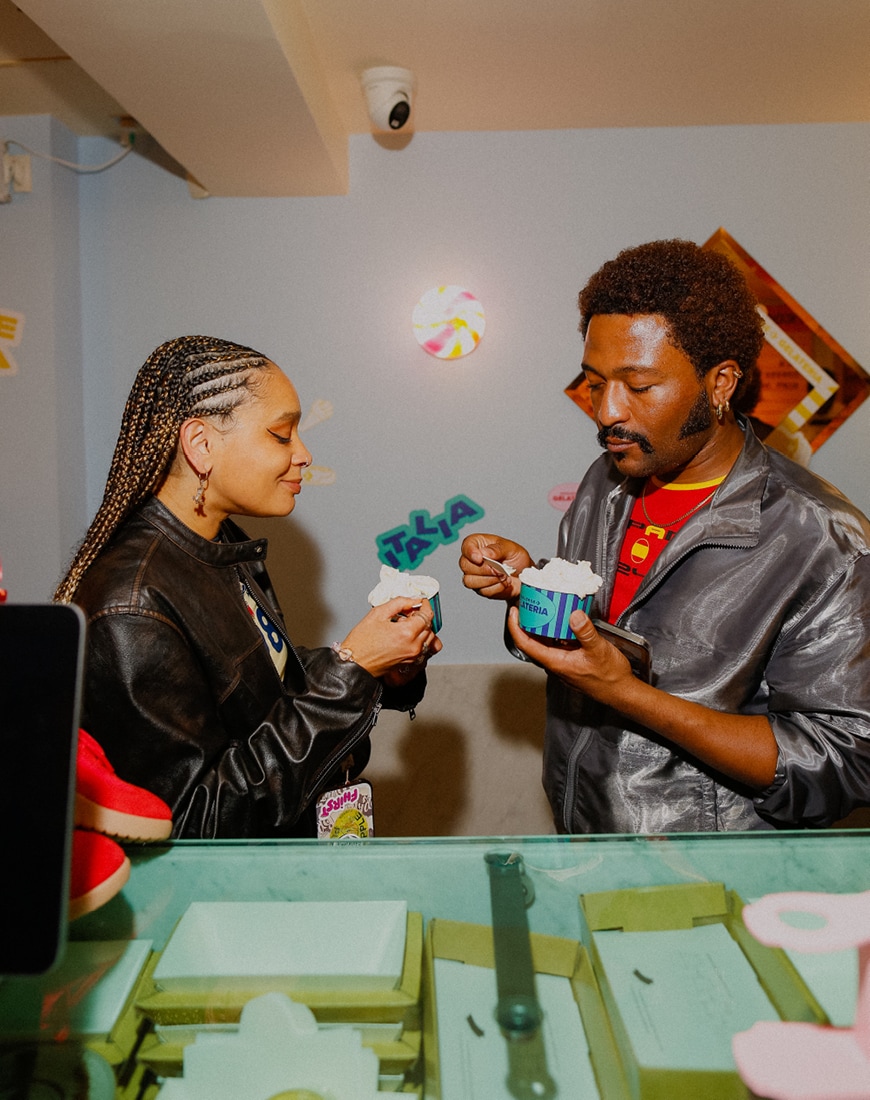 ASOS Insiders eating ice cream