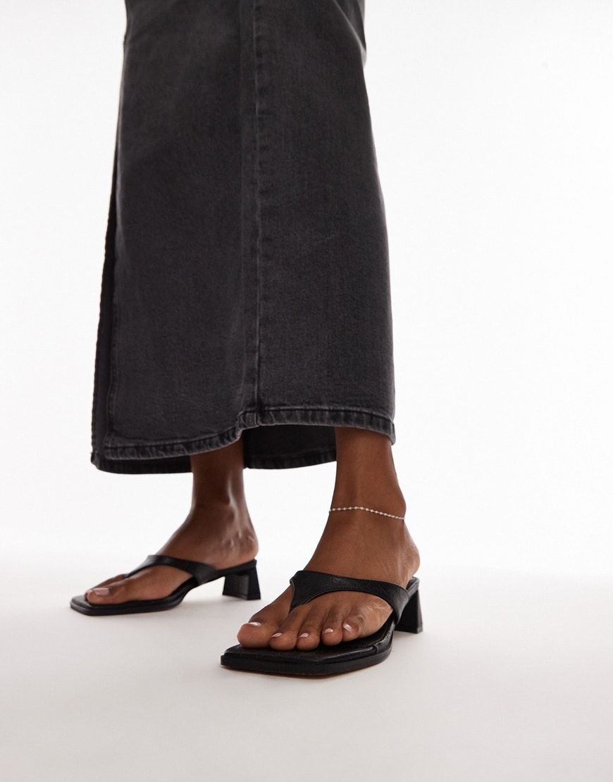 A woman wearing croc-embossed heels from Topshop | ASOS Style Feed