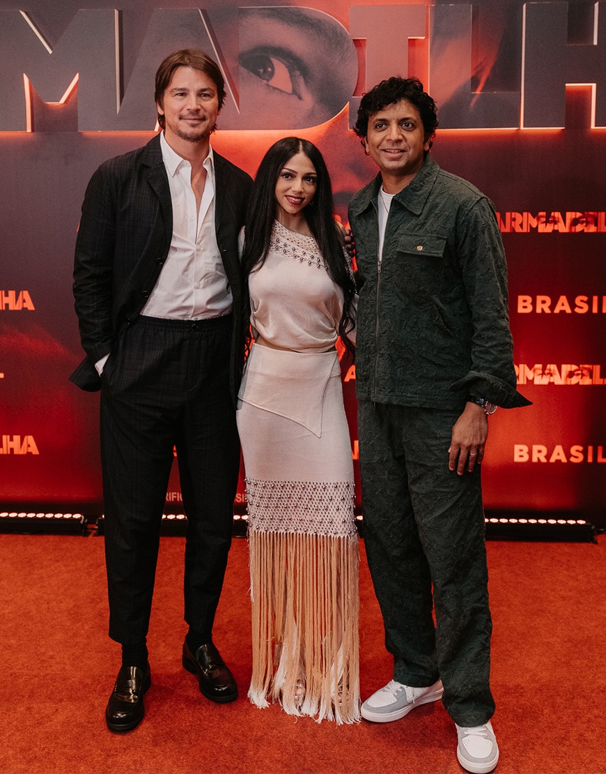 Josh Harnett, Saleka Shyamalan and M. Night Shyamalan | ASOS Style Feed