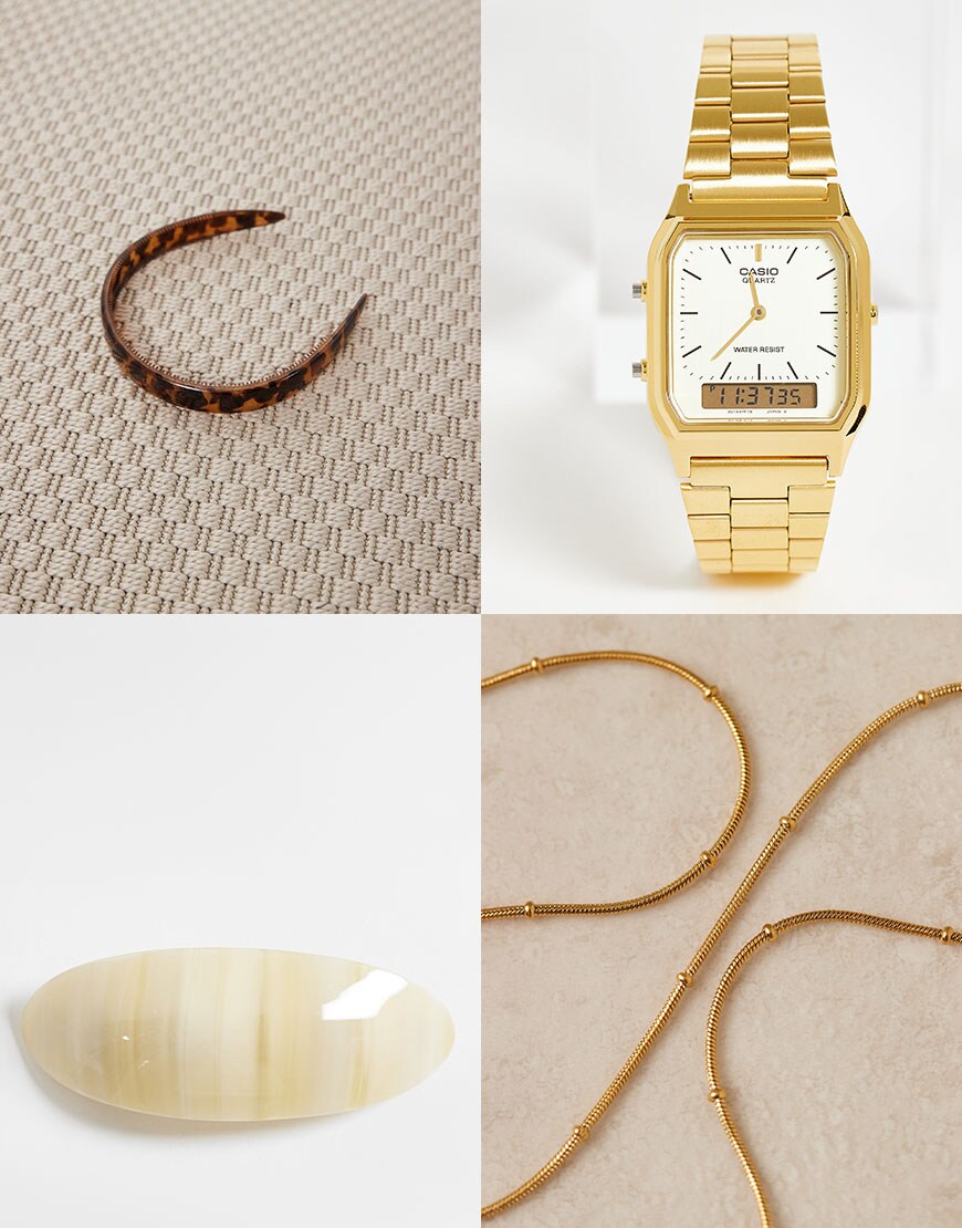 Collage of ASOS accessories