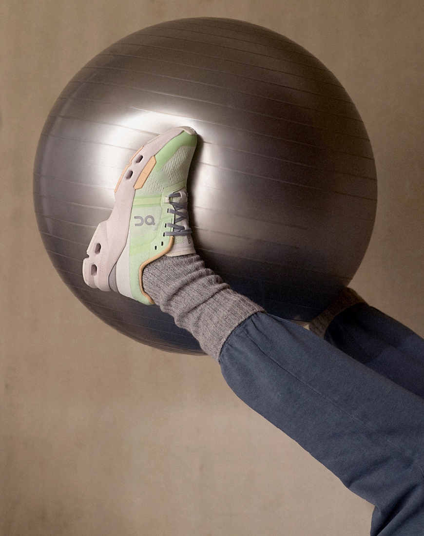 On Cloudpulse trainer with a gym ball | ASOS Style Feed