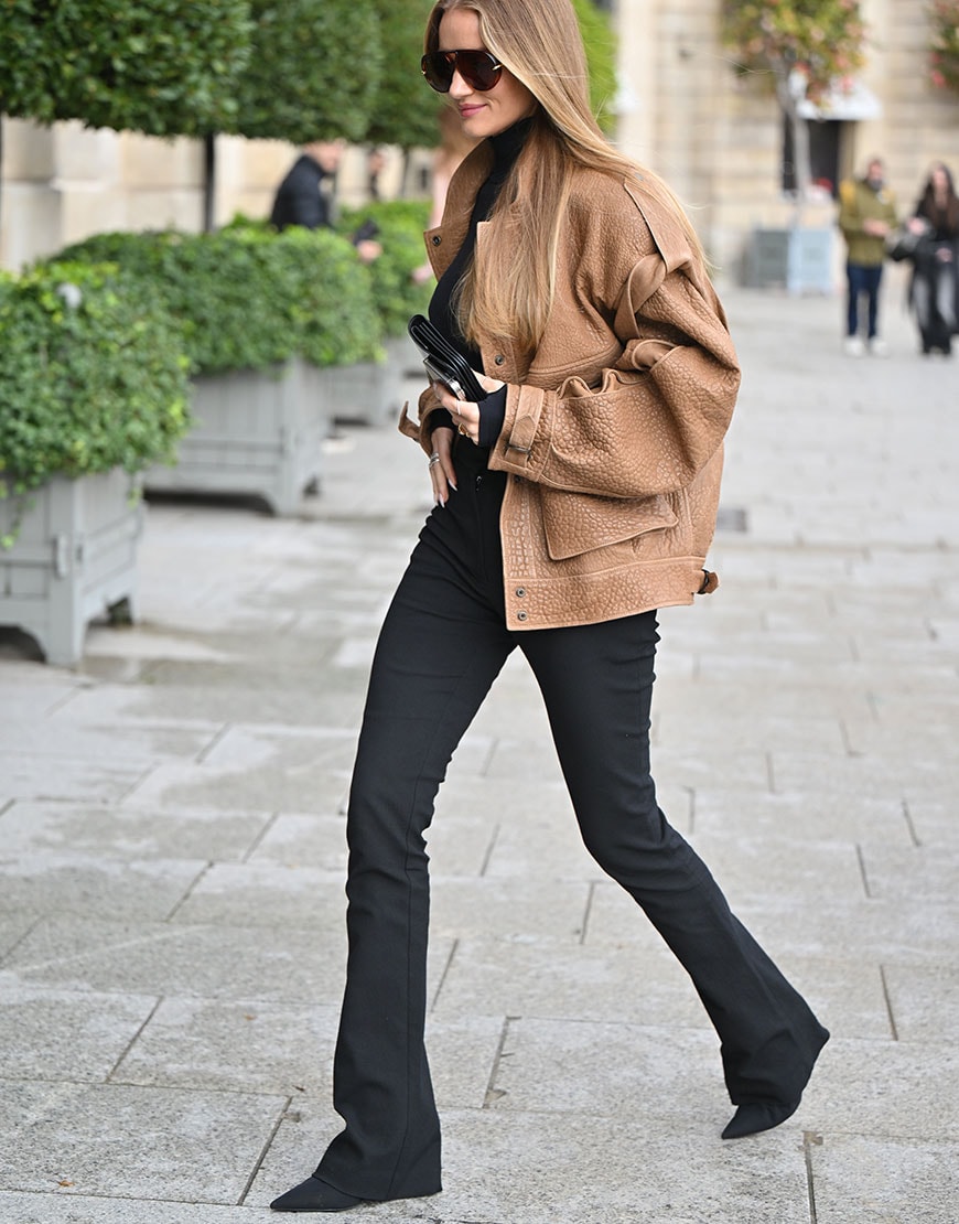 Rosie Huntington Whiteley in Bootcut Jeans | ASOS Style Feed