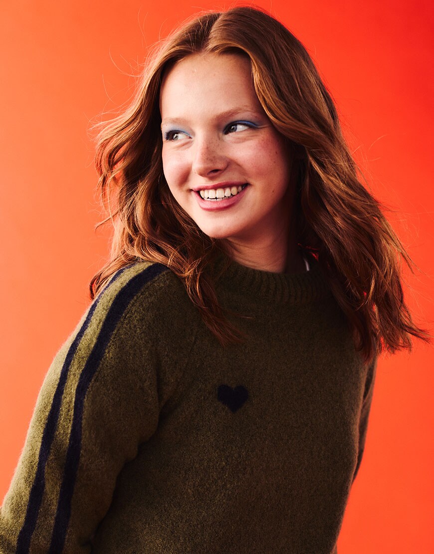 Woman wearing green jumper | ASOS Style Feed