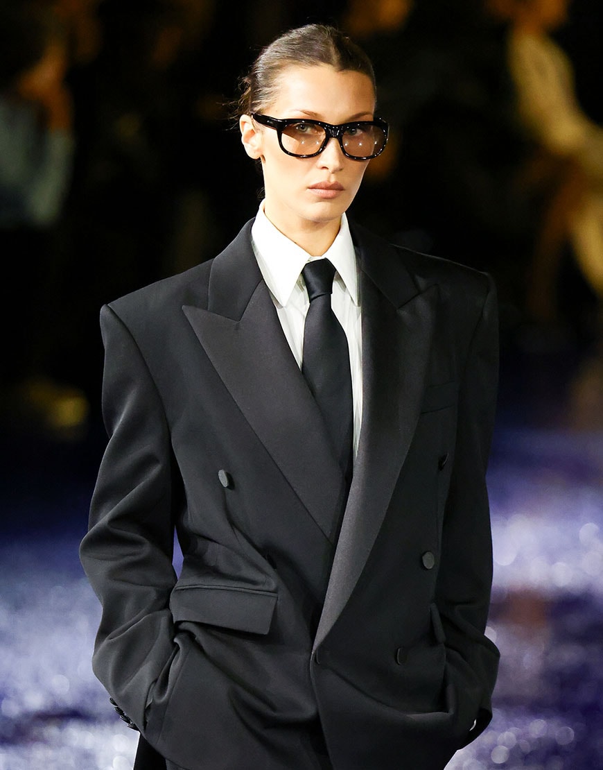 Bella Hadid returns to the runway at YSL | ASOS Style Feed
