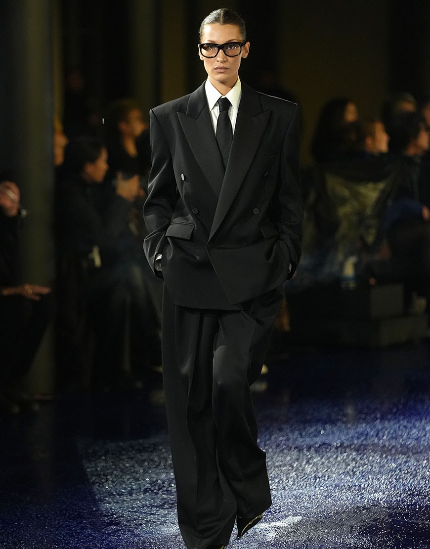 Bella Hadid returns to the runway at YSL | ASOS Style Feed