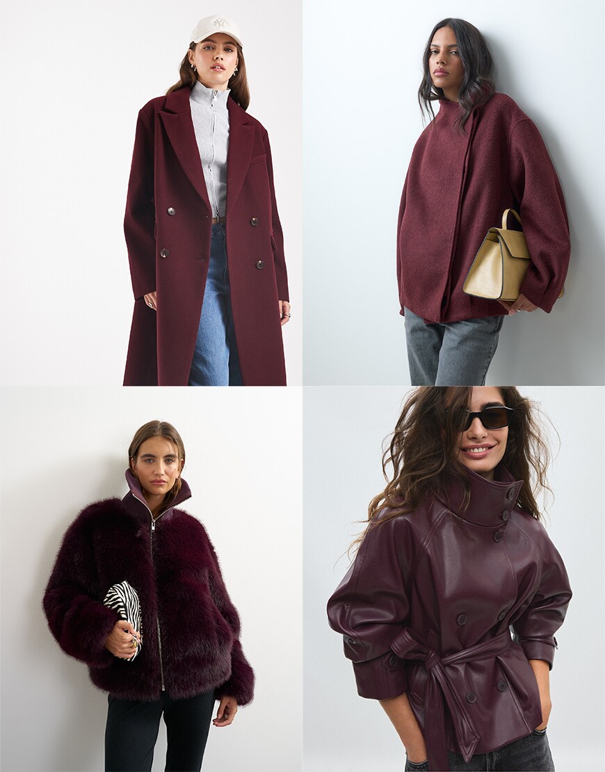 Burgundy coats | ASOS