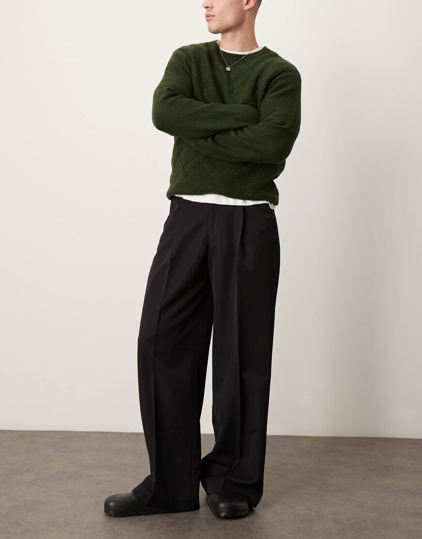 Man Wearing Tailored Trousers and a Jumper | ASOS Style Feed
