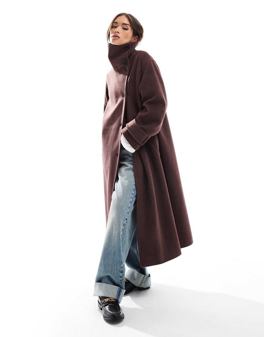 Funnel-neck Coat | ASOS Style Feed