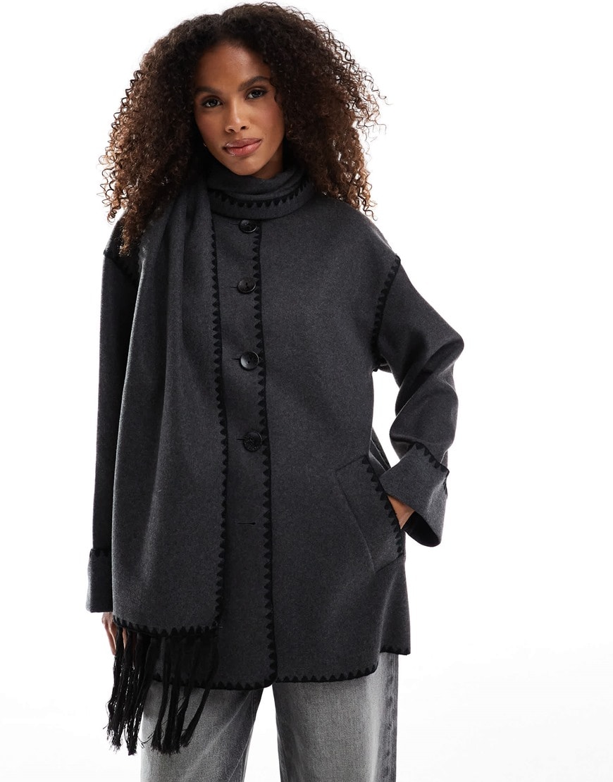 Scarf Coat | ASOS Style Feed