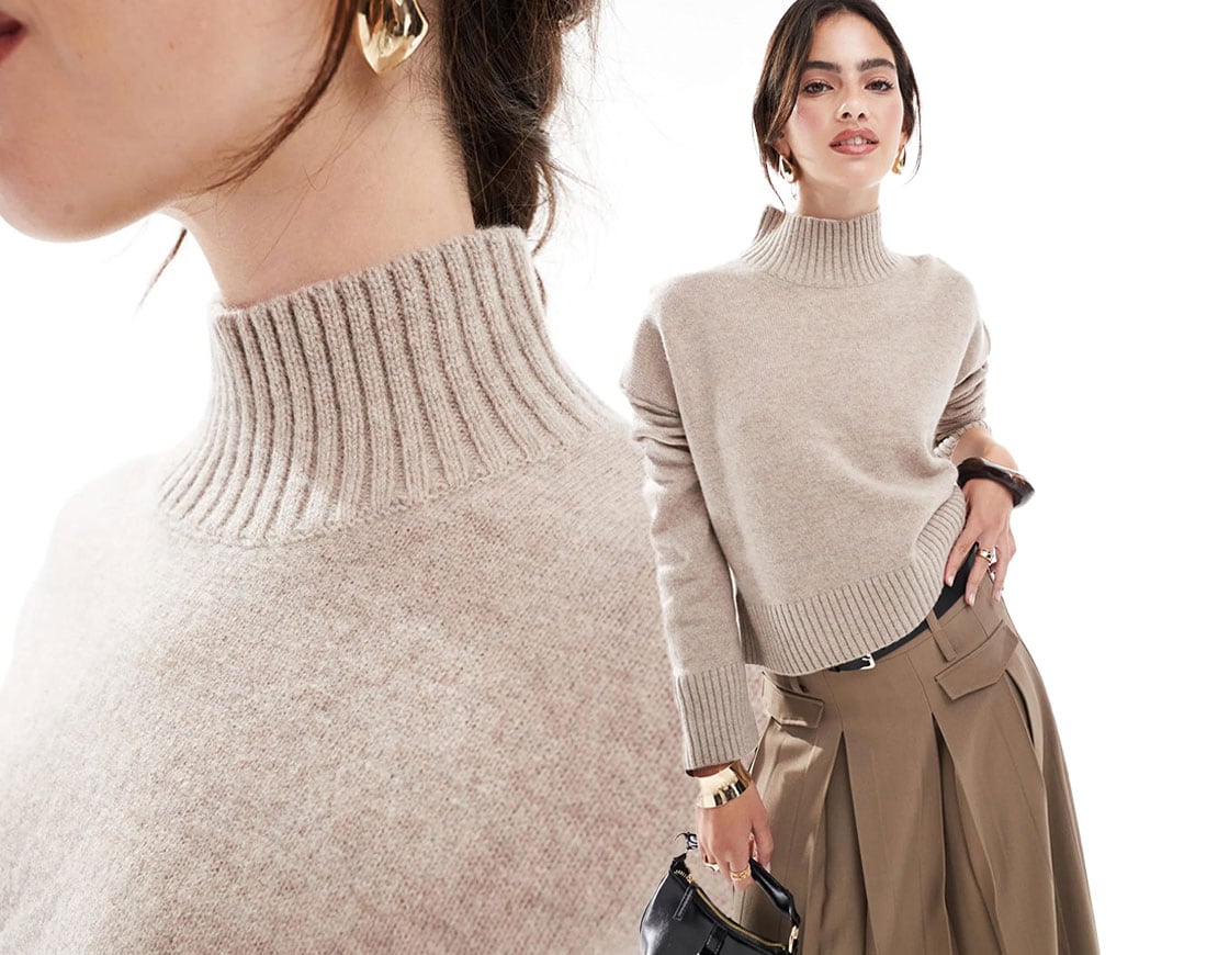 High-Neck Sweater | ASOS Style Feed