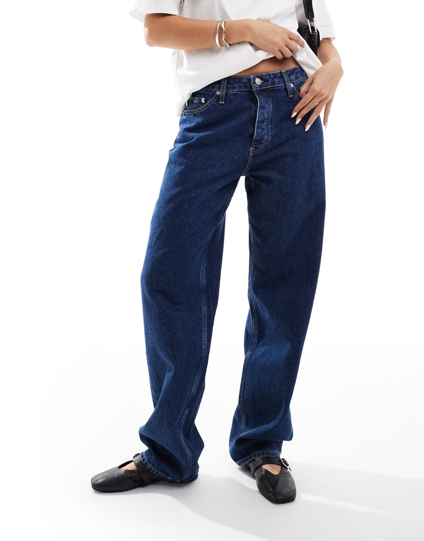 Calvin Klein Jeans 90s straight jeans in dark wash | ASOS Style Feed