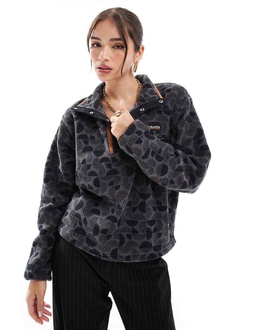 Woman wearing fleece