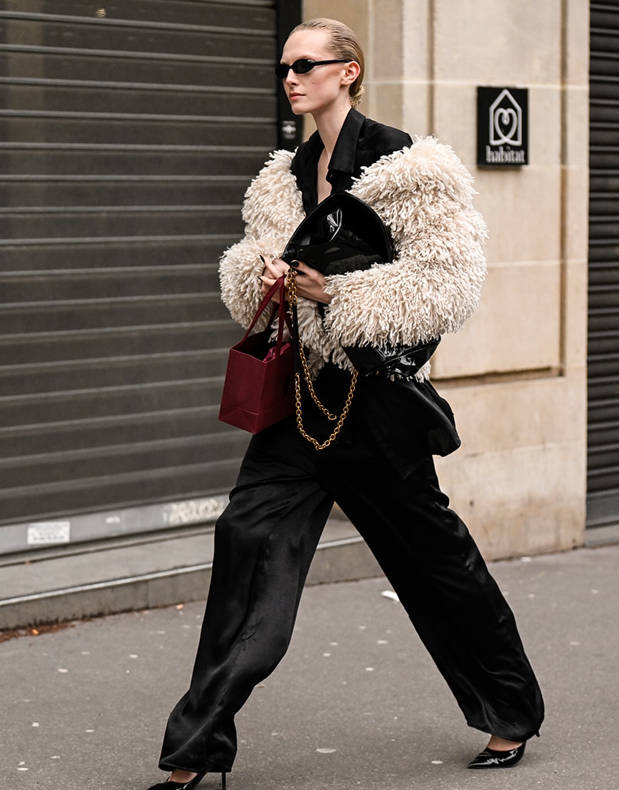 Alex Consani at Paris Fashion Week