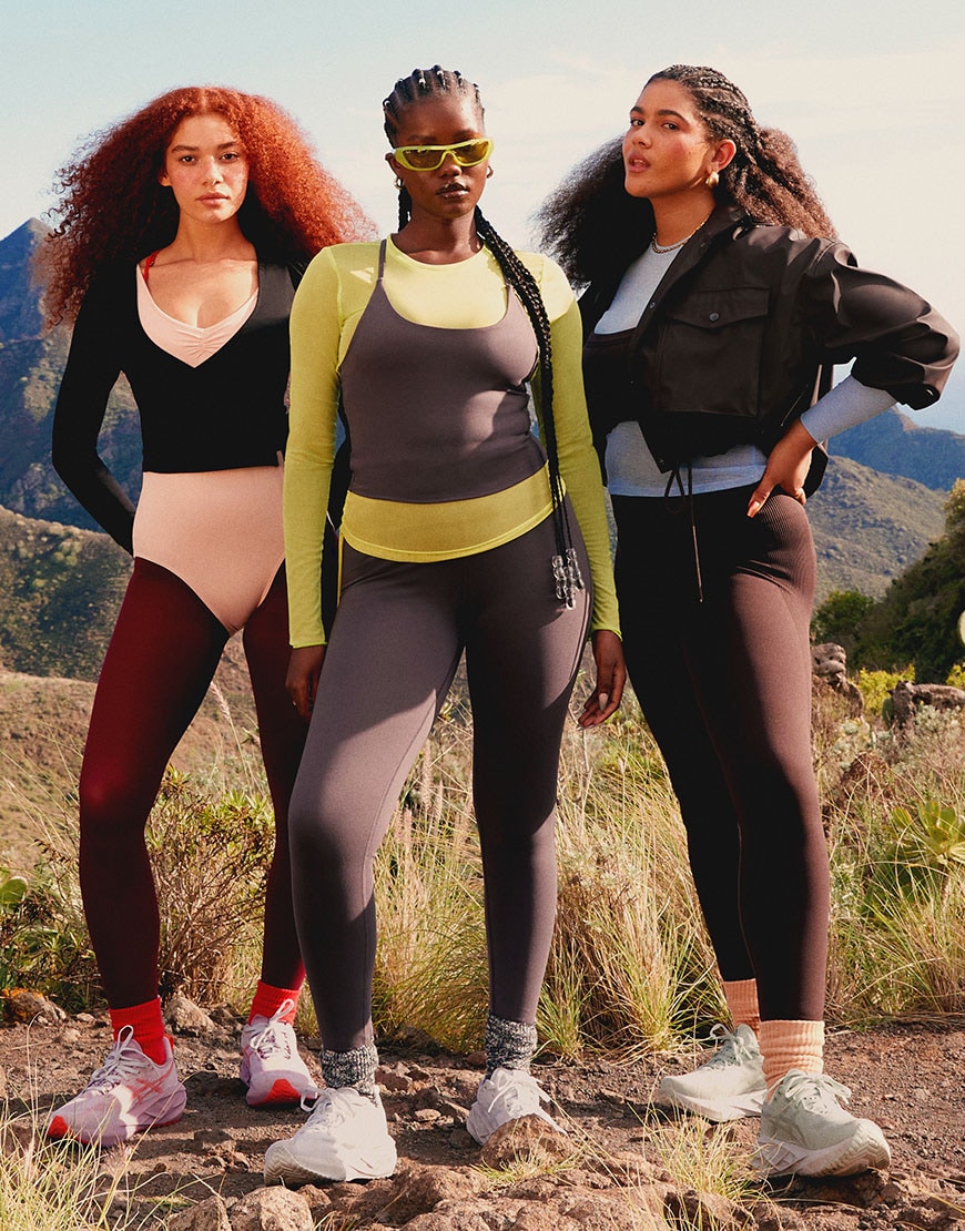 Models wearing activewear