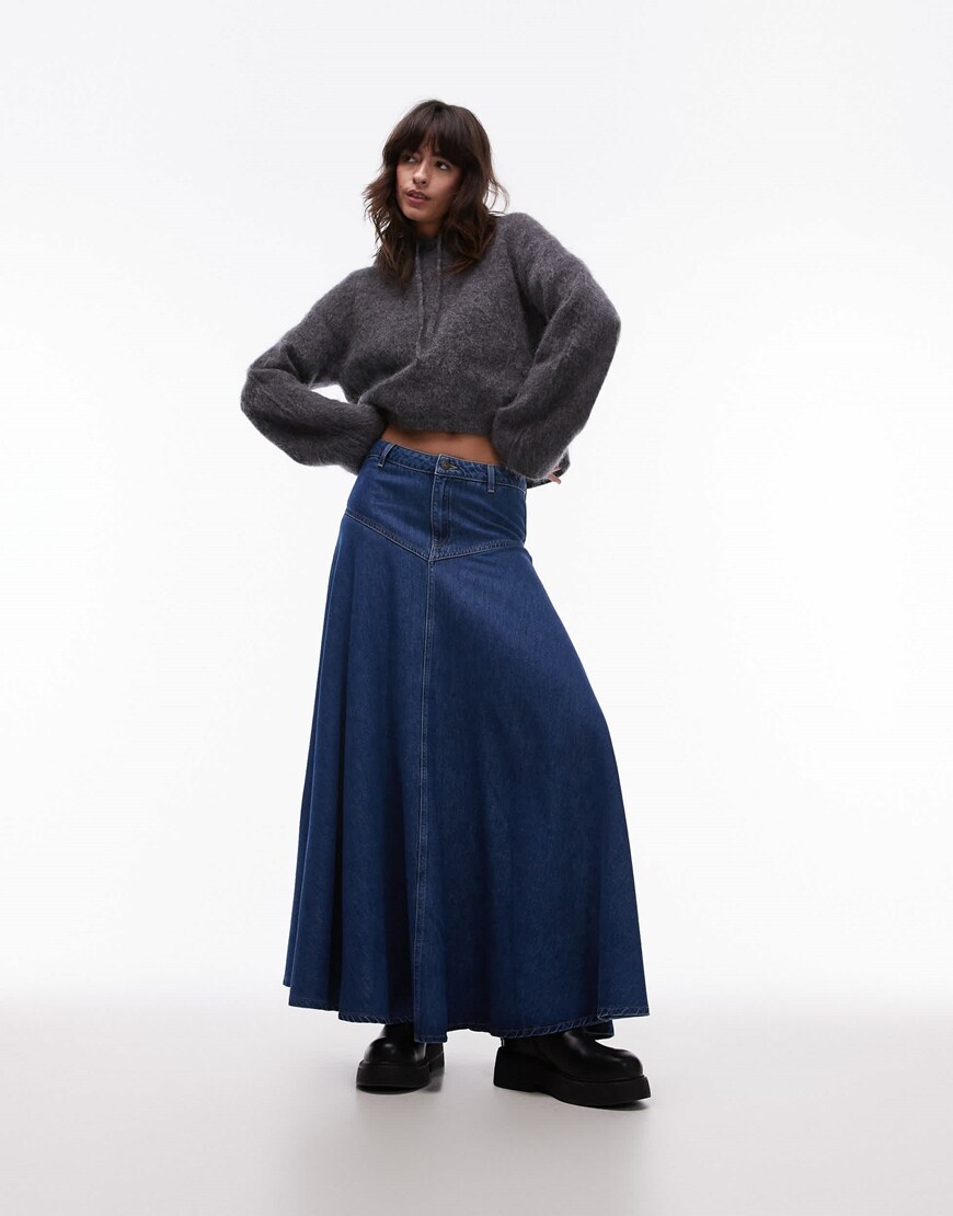 Denim Maxi Skirt