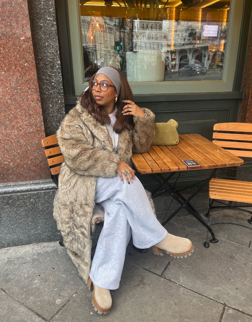 ASOS Barri-Allison in a Faux-Fur Coat