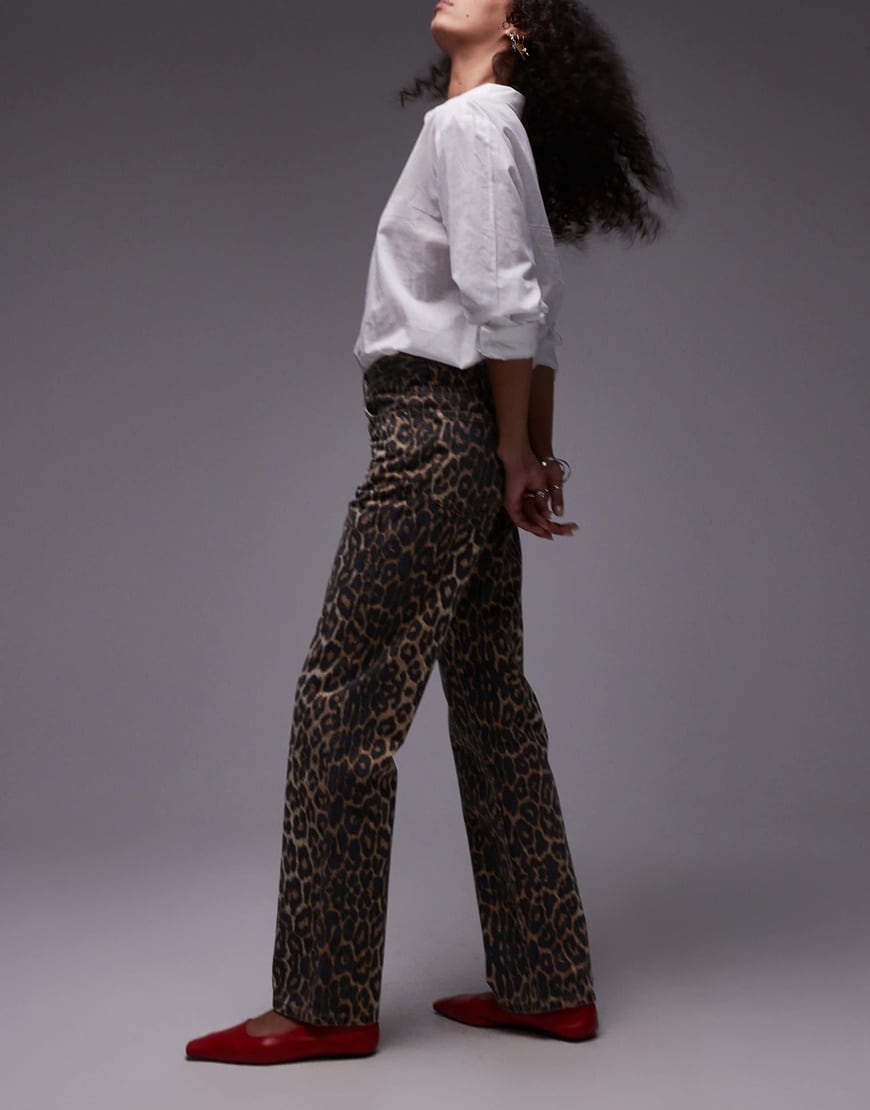 Woman wearing leopard print dress with lace trim | ASOS Style Feed