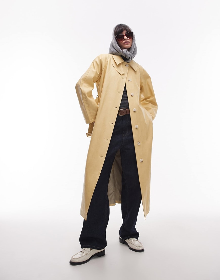 Buttermilk Yellow Trench Coat